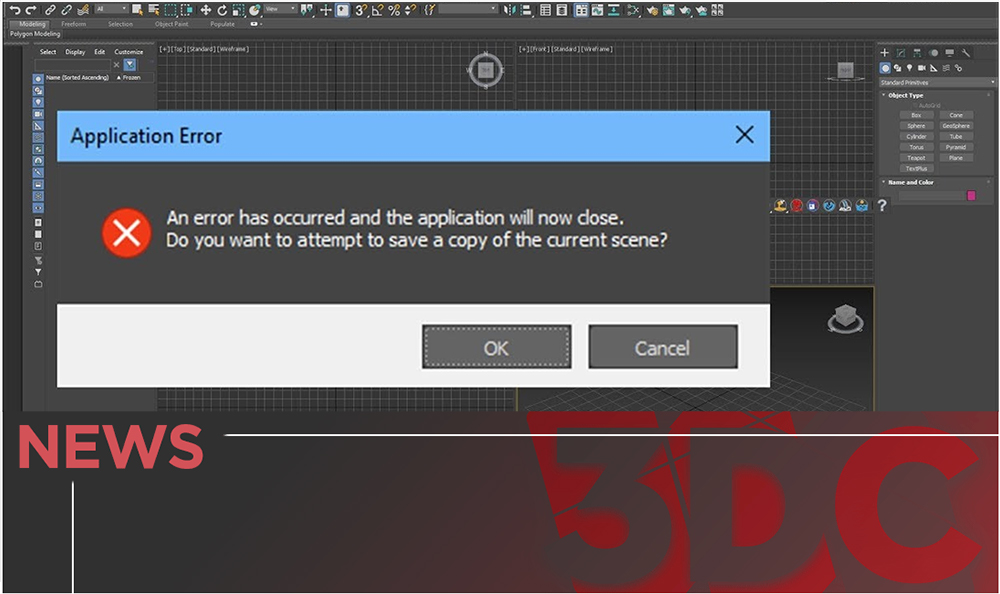 Cách khắc phục file 3Dsmax bị lỗi không mở được