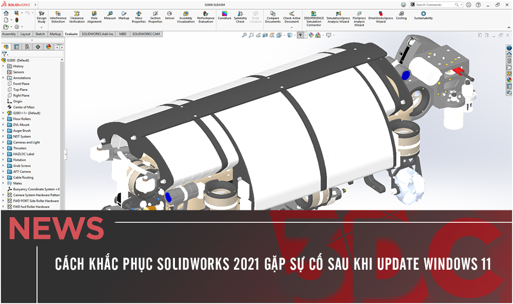 Cách khắc phục SolidWorks 2021 gặp sự cố sau khi update Windows 11