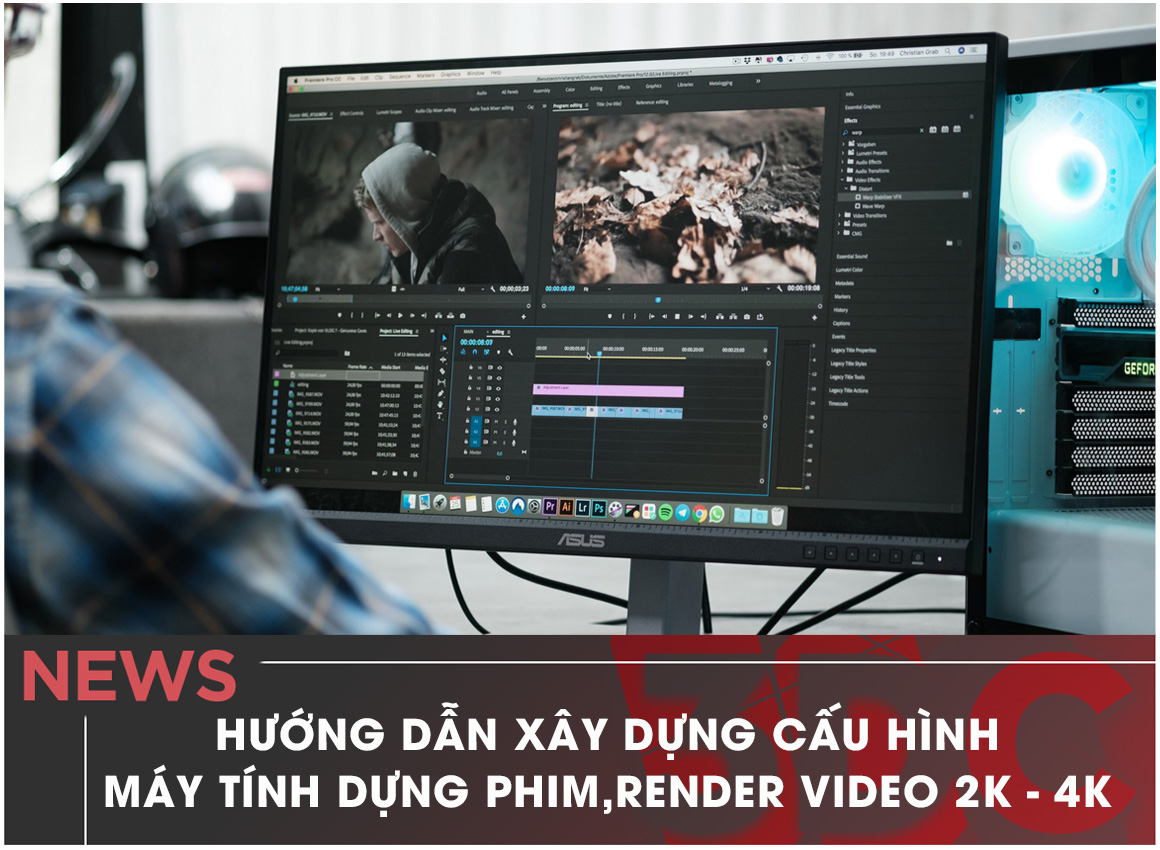 Bạn đang tìm kiếm cấu hình PC hoàn hảo cho việc dựng phim chuyên nghiệp? Không cần tìm đâu xa, hãy ghé thăm hình ảnh liên quan đến từ khóa \