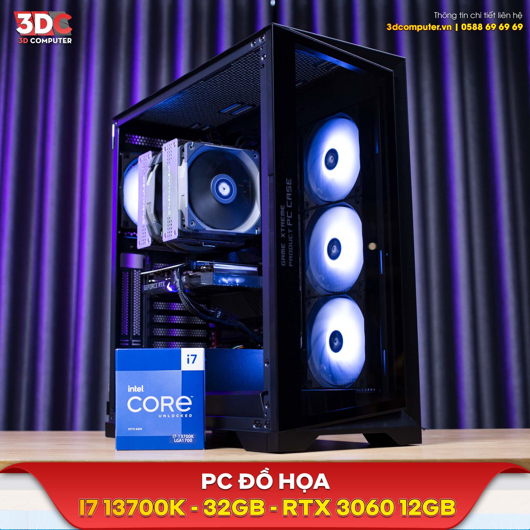 PC3D I7 13700K/ 32GB/ RTX 3060 12GB