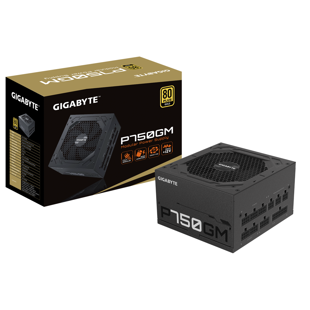 Nguồn máy tính Gigabyte P750GM 750W (80 Plus Gold/Full Modular)