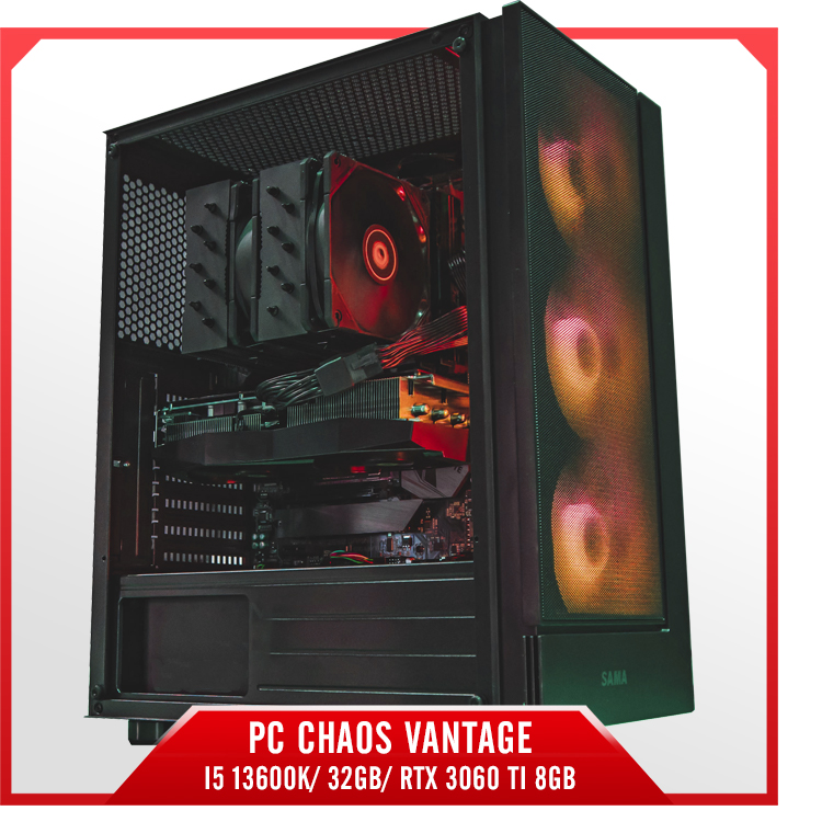 PC Chaos Vantage - I5 13600K/ 32GB/ RTX 3060 Ti 8GB