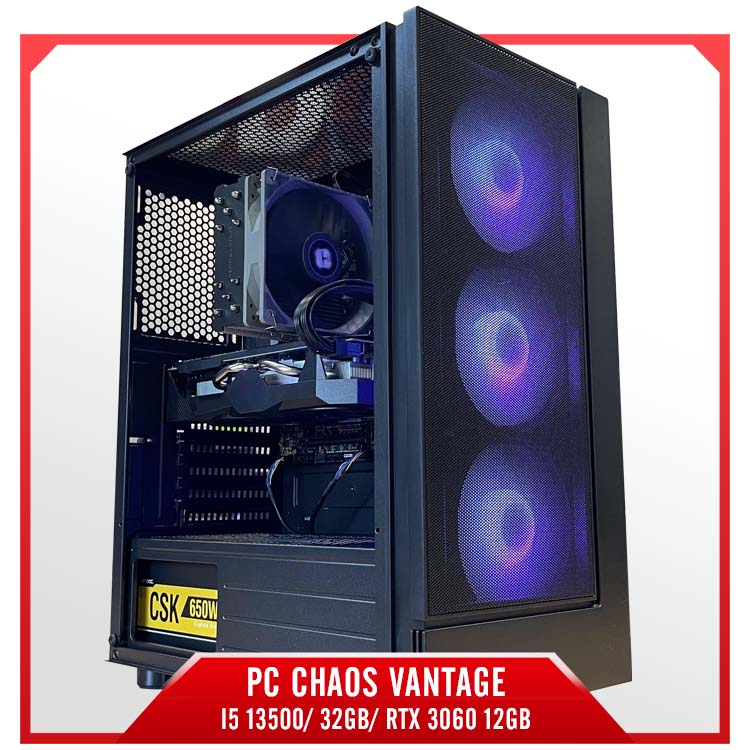 PC Chaos Vantage - I5 13500/ 32GB/ RTX 3060 12GB
