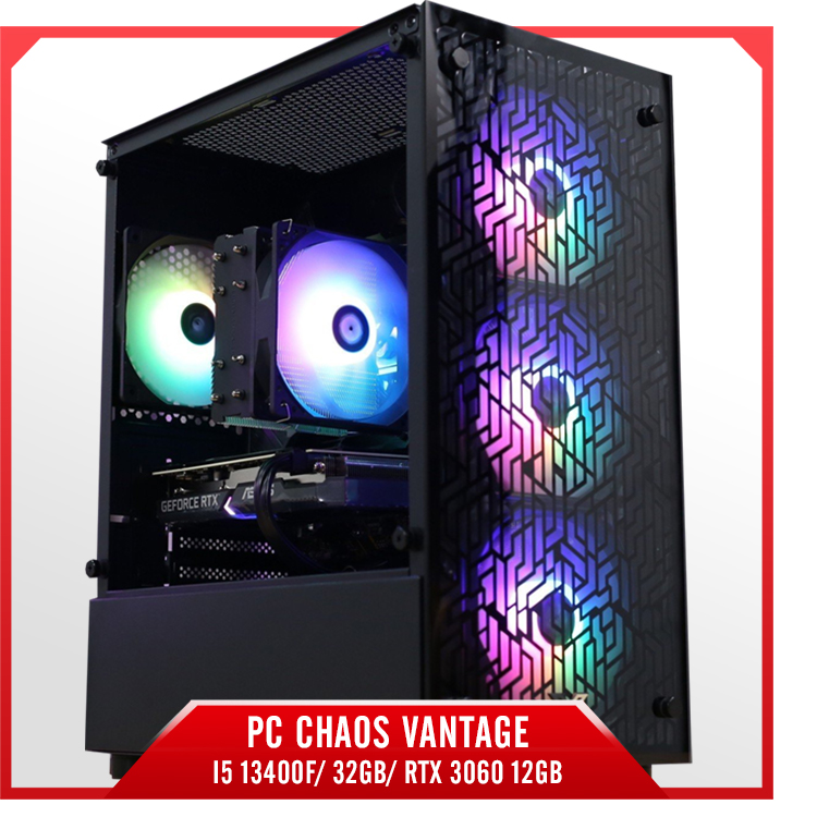 PC Chaos Vantage - I5 13400F/ 32GB/ RTX 3060 12GB