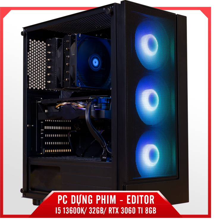 PC DỰNG PHIM - EDITOR - I5 13600K/ 32GB/ RTX 3060 Ti 8GB