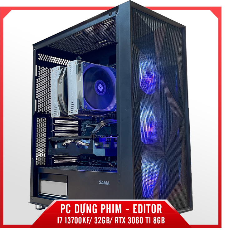 PC DỰNG PHIM - EDITOR - I7 13700KF/ 32GB/ RTX 3060 Ti 8GB