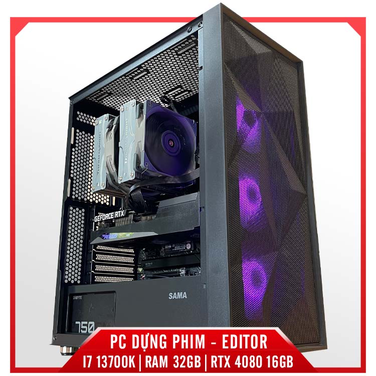 PC DỰNG PHIM - EDITOR I7 13700K/ 32GB/ RTX 4080 16GB