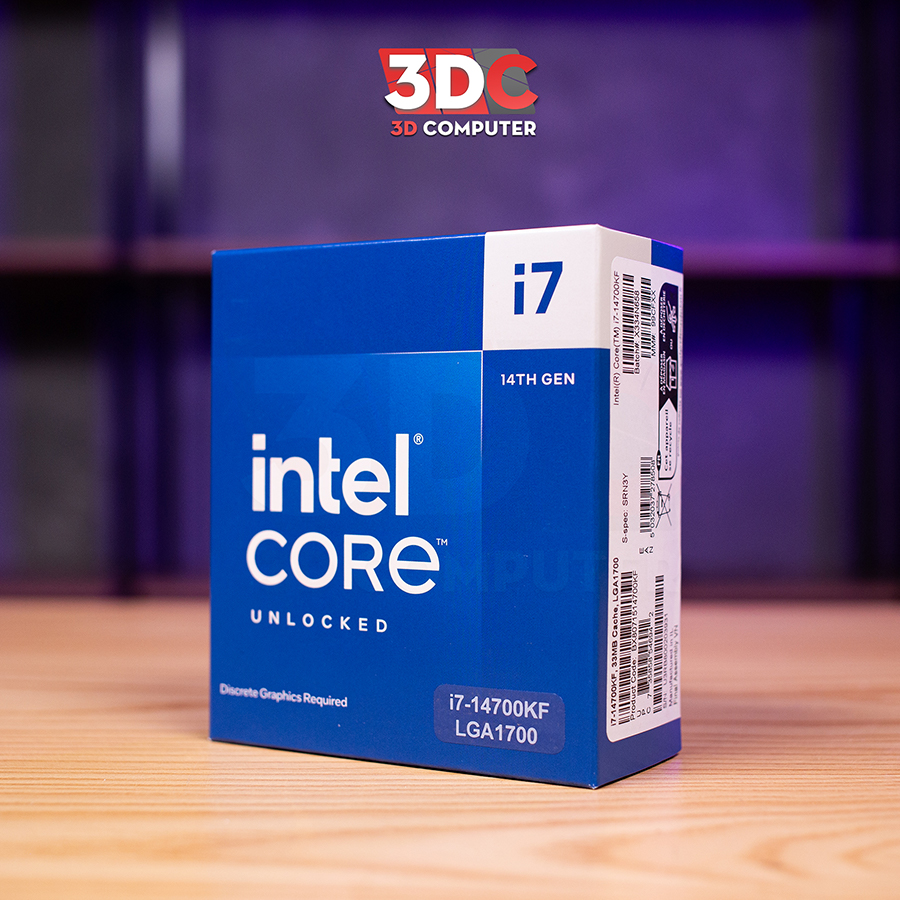 CPU Intel Core I7 14700KF Chính Hãng, Giá Tốt