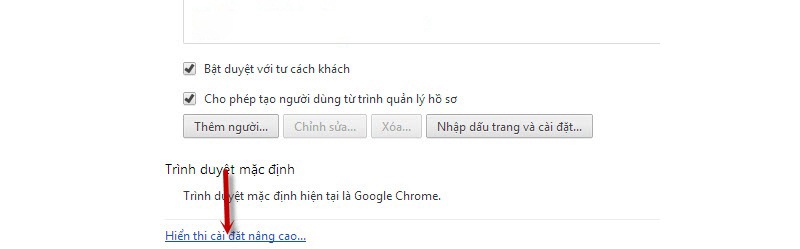 hiển thị nâng cao