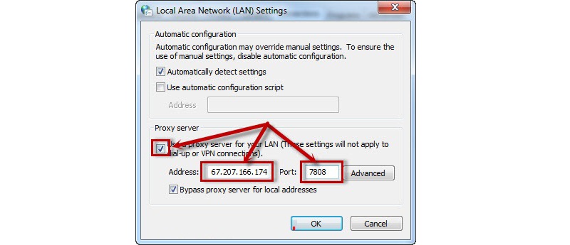 tích chọn proxy