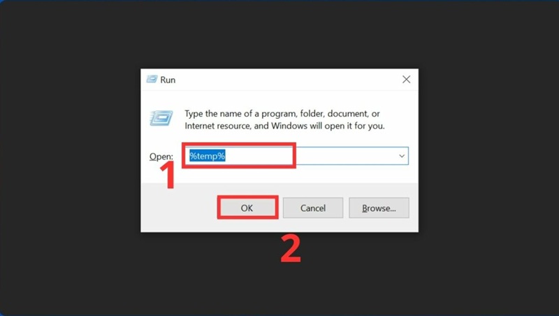 vào file tạm