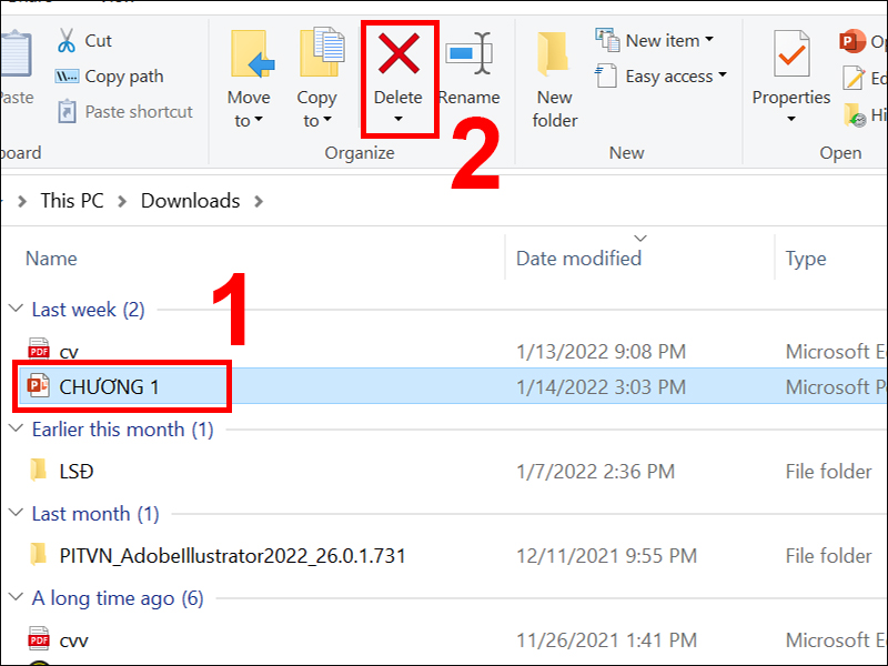 xóa file download