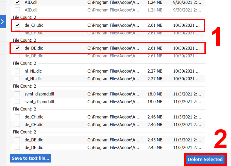 xóa file trùng lặp