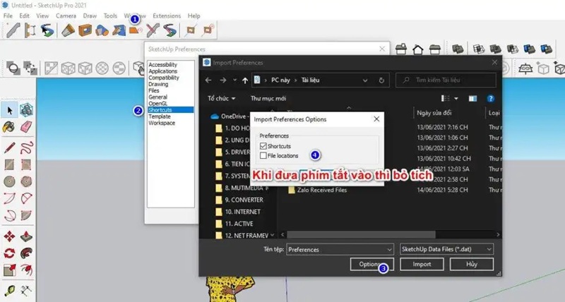 vào import file