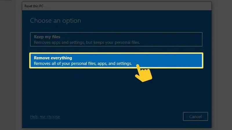 remove everything