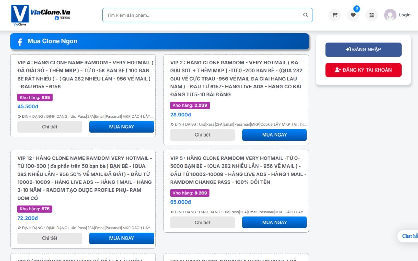 Viaclone.vn – Địa chỉ bán via Việt uy tín