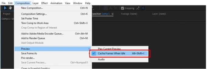 Cache Frames When Idle