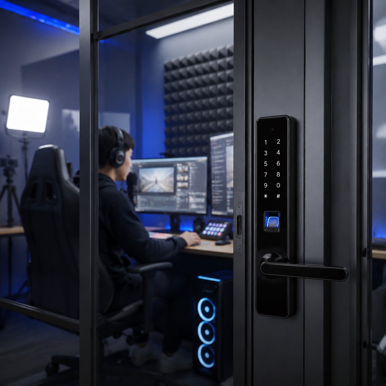 Vì sao streamer, content creator chuộng cửa nhôm kính khi làm phòng cách âm