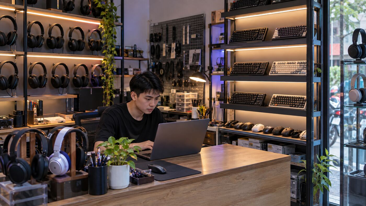 Chủ shop gear gaming tự tạo website bằng AI để bán key game